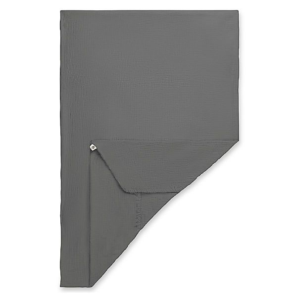 Hauck Spannbettlaken Dark Grey, Baumwolle, Gummizug: günstig online kaufen