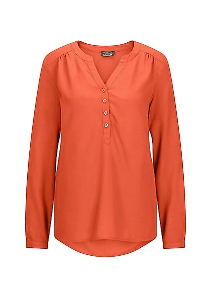GOLDNER Schlupfbluse "Kurzgröße Elegante Viskosebluse mit V-Ausschnitt" günstig online kaufen