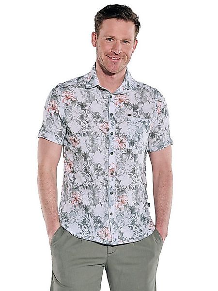 Engbers Kurzarmhemd Herren Kurzarm-Hemd gemustert, Grau günstig online kaufen