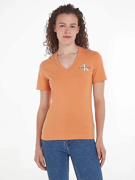 Calvin Klein Jeans V-Shirt MONOLOGO SLIM V-NECK TEE mit Logodruck günstig online kaufen