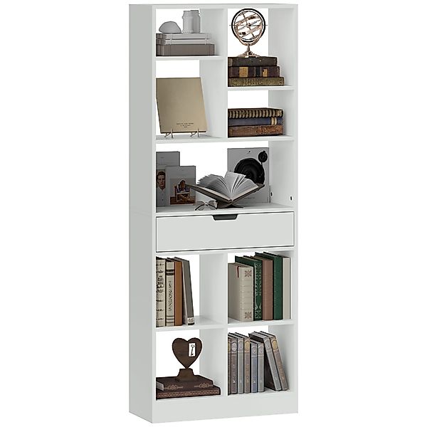 HOMCOM Bücherregal mit 9 Regalen, 1 günstig online kaufen