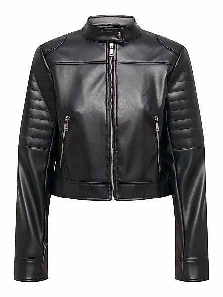 ONLY Lederimitatjacke "ONLSARAMY FAUX LEATH MOTO JACKET CC OTW", ohne Kapuz günstig online kaufen