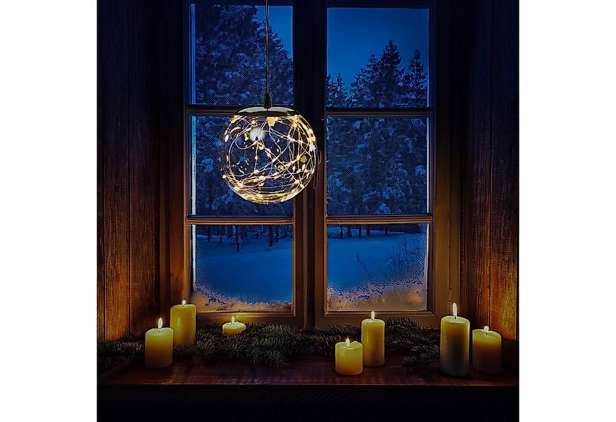 MARELIDA LED Kugelleuchte LED Lichterkugel Deko Kugel Hängeleuchte Leuchtku günstig online kaufen