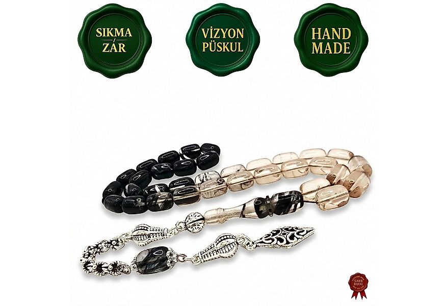 M-Punkt24 Kettenanhänger Tesbih Tespih Sıkma Vizyon Püskül Silberfarbig (Bl günstig online kaufen