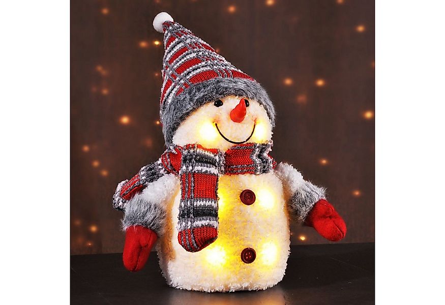 Gravidus LED-Dekofigur Schneemann LED Figur 28 cm Weihnachtsdeko batteriebe günstig online kaufen