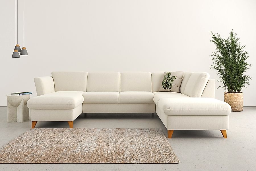Home affaire Wohnlandschaft "Trelleborg U-Form" Federkern-Polsterung, wahlw günstig online kaufen