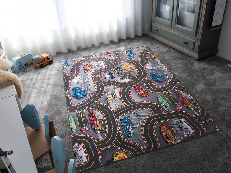 Primaflor-Ideen in Textil Kinderteppich "Spielteppich CARS" rechteckig 6,5 günstig online kaufen