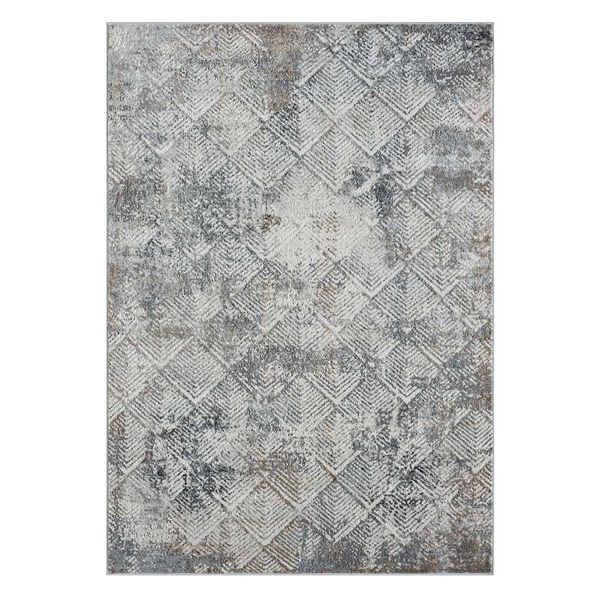 Rechteckiger Kurzflor Teppich 160x230 cm und 200x290 cm Creme-Hellgrau günstig online kaufen