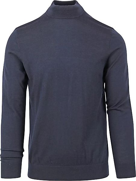 Profuomo Turtleneck Merino Pullover Blau - Größe XL günstig online kaufen