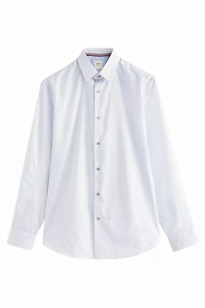 Next Langarmhemd Regular Fit Hemd mit Besatz und Sportmanschetten (1-tlg) günstig online kaufen