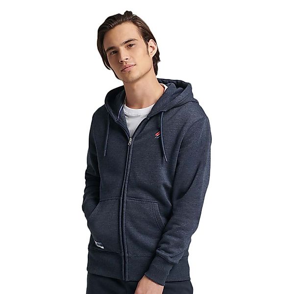 Superdry Code Essential Sweatshirt Mit Reißverschluss S Deep Navy Marl günstig online kaufen