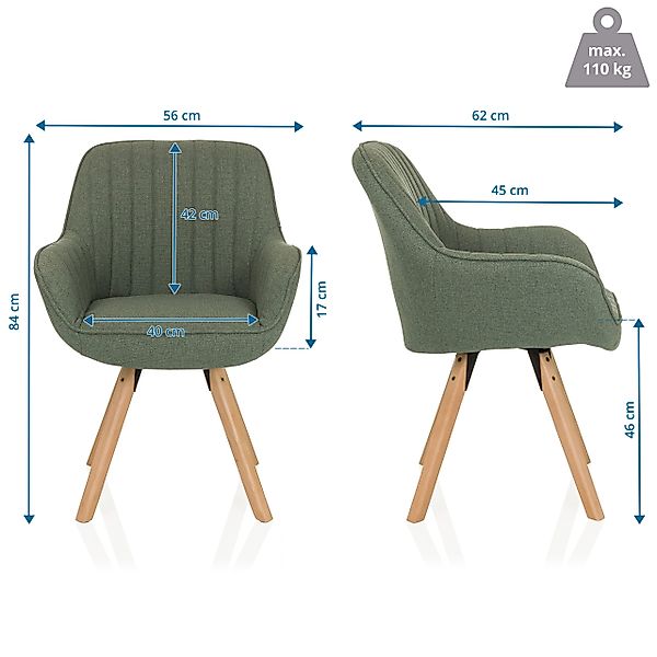 hjh LIVING Esszimmerstuhl Polsterstuhl SCANDI SOFT günstig online kaufen