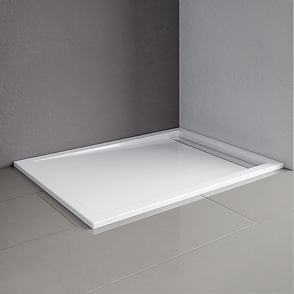 Schulte Duschwannen-Set Extraflach Rechteck 140 cm x 90 cm Alpinweiß günstig online kaufen