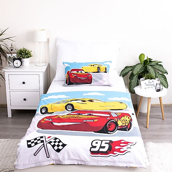 Jerry Fabrics Kinderbettwäsche Cars, Renforcé, 2 günstig online kaufen