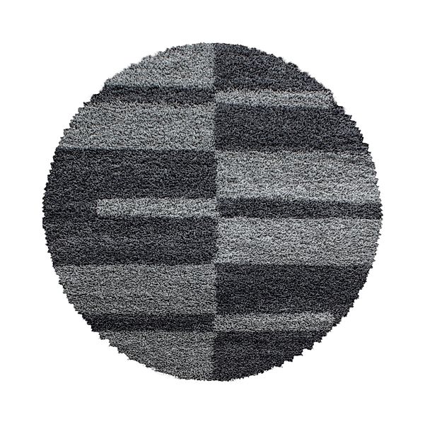 Carpettex Hochflor-Teppich Kariert Design, Rund, Höhe: günstig online kaufen