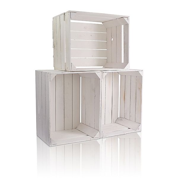 CHICCIE Holzkiste Regale Weiß 50x40x30cm - günstig online kaufen