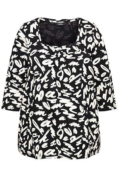 Ulla Popken T-Shirt Shirt A-Linie Zierfalten günstig online kaufen