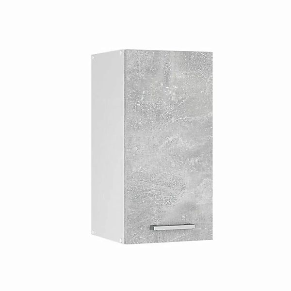 Vicco Schranksystem R-Line, Beton/Weiß, 30 cm mit Tür günstig online kaufen