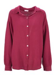 Seasons of April Hemdbluse Oversized Musselinbluse günstig online kaufen