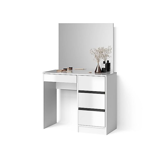 Livinity® Schminktisch Imola, Weiß/Weiß, 90 cm (1-St) günstig online kaufen