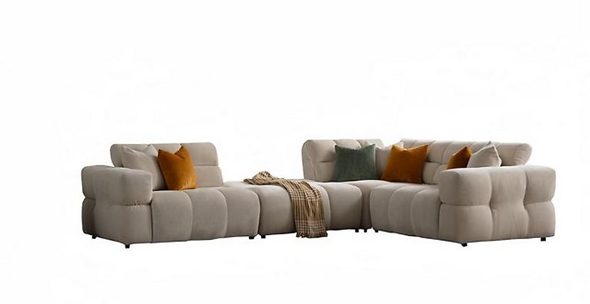 JVmoebel Ecksofa Lounge Ecksofa Wohnlandschaft Eckcouch Polsterecke Design günstig online kaufen