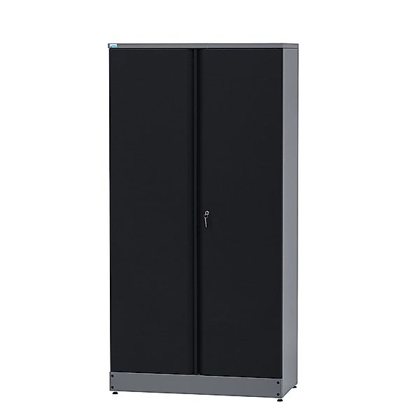 Küpper Materialschrank mit 2 Türen 10 Schubladen 180 cm Schwarz günstig online kaufen