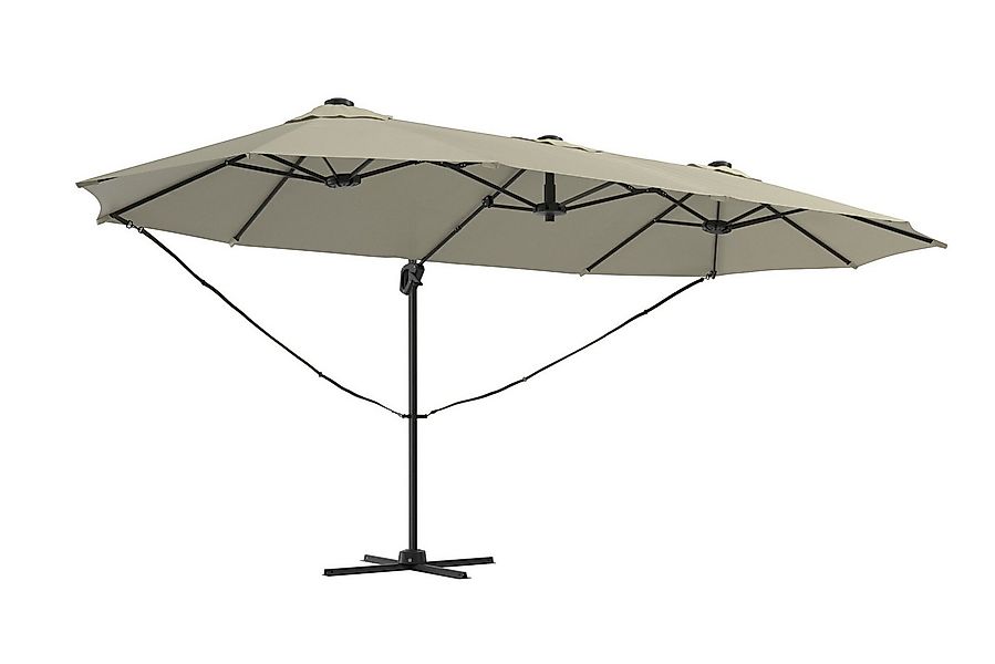 KONIFERA Ampelschirm »Elba« Twin in anthrazit oder creme erhältlich, LxB: 2 günstig online kaufen