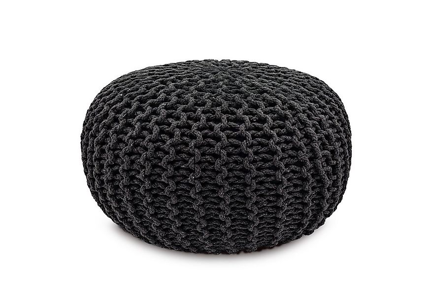 Amagohome Sitzhocker Strickhocker Pouf Ø45 o. 55cm Bodenkissen Sitzpouf XXL günstig online kaufen