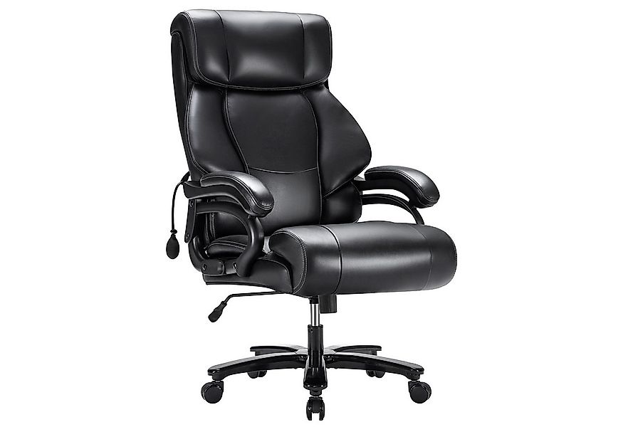 Howjoe Chefsessel Hochlehner-Schreibtischstuhl mit Lendenwirbelstütze und R günstig online kaufen