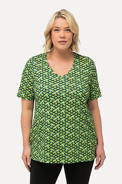 Ulla Popken Longshirt Longshirt Zacken A-Linie günstig online kaufen