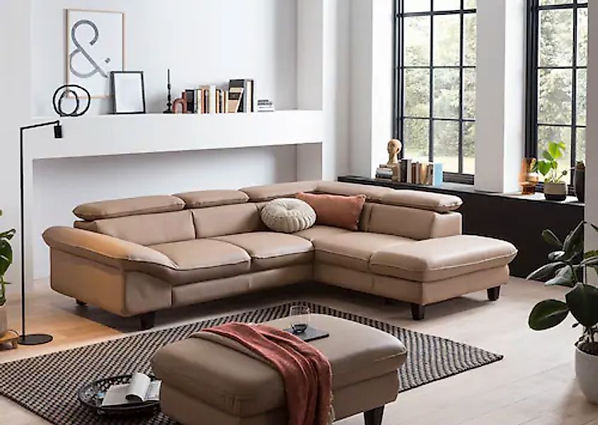 Home affaire Ecksofa "Pilot L-Form" mit Kopfteilverstellung, wahlweise mit günstig online kaufen