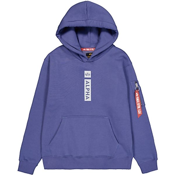 Alpha Industries  Sweatshirt Alpha Puff Print Hoodie - night purple günstig online kaufen