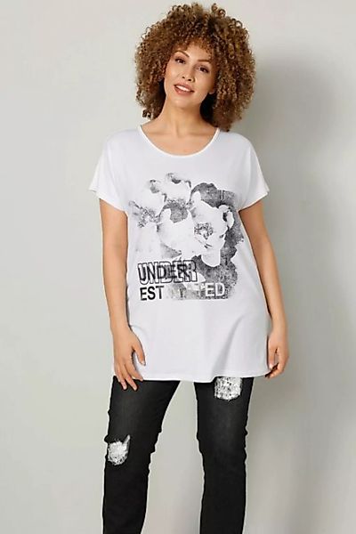 MIAMODA Rundhalsshirt T-Shirt oversized Blumendruck günstig online kaufen