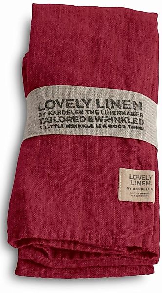 Lovely Linen Servietten & -ringe Lovely Serviette Leinen cabernet 45x45cm ( günstig online kaufen