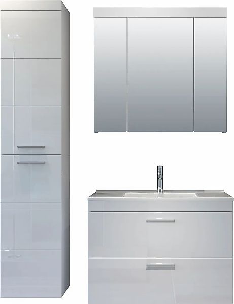 welltime Badezimmer-Set "Dormoletto", (4 St.), Badmöbel-Set: Hochschrank, S günstig online kaufen