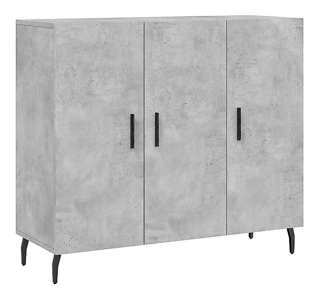 vidaXL Sideboard Sideboard Betongrau 90x34x80 cm Holzwerkstoff (1 St) günstig online kaufen