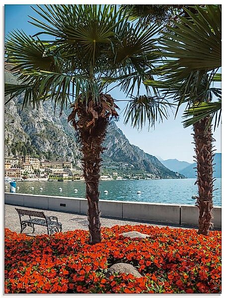 Artland Glasbild "Gardasee Limone sul", Europa, (1 St.), in verschiedenen G günstig online kaufen