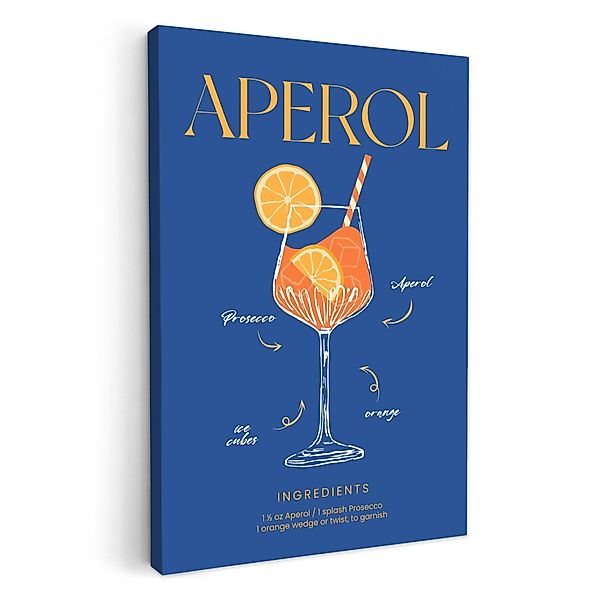 OneMillionCanvasses® Leinwandbild Cocktail - Aperol - günstig online kaufen
