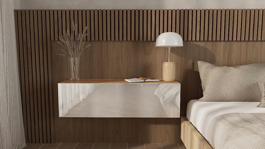 Platan Room Nachttisch, Wandschrank hängende Nachtkommode günstig online kaufen