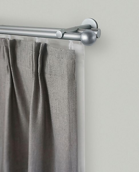 GARESA Gardinenstange "SEFRA" Ø 16 mm 2 läufig-läufig Wunschmaßlänge Vorhan günstig online kaufen