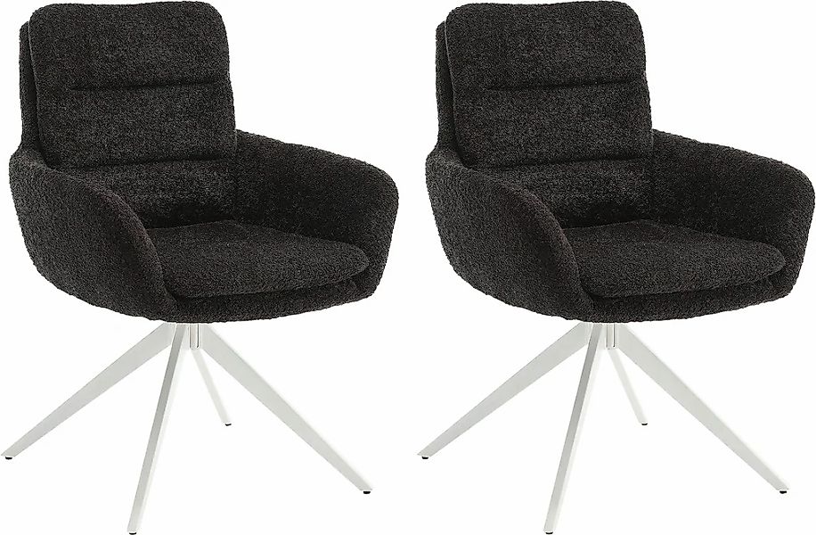 Home affaire Esszimmerstuhl "Taragona" (Set) 2 Stk. Boucle mit unterschiedl günstig online kaufen