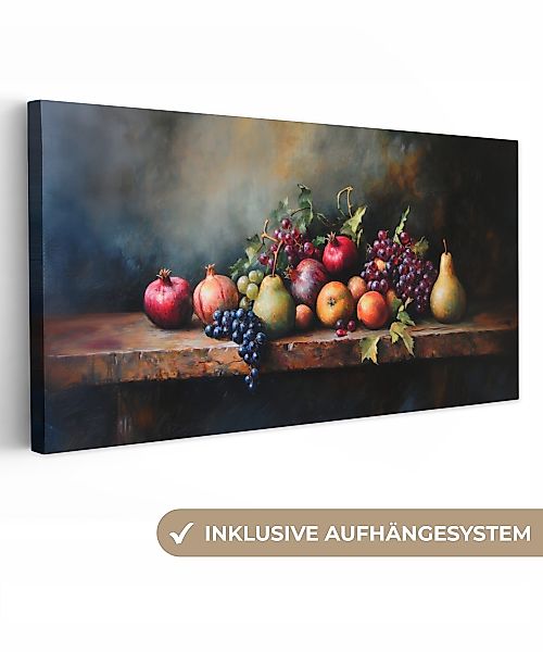 OneMillionCanvasses® Leinwandbild Panorama Rustikal - Stilleben günstig online kaufen