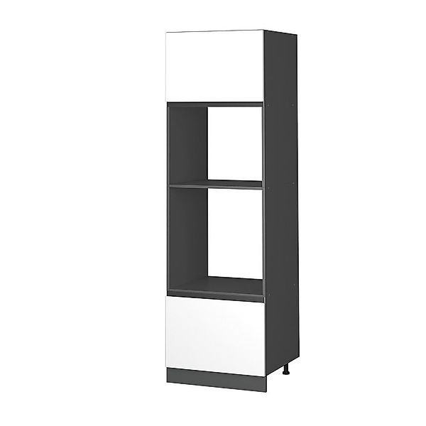 Vicco Mikrowellenumbauschrank R-Line, Weiß/Anthrazit, 60 cm günstig online kaufen