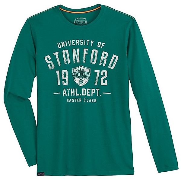 redfield Langarmshirt Große Größen Herren Langarmshirt grün STANFORD Redfie günstig online kaufen