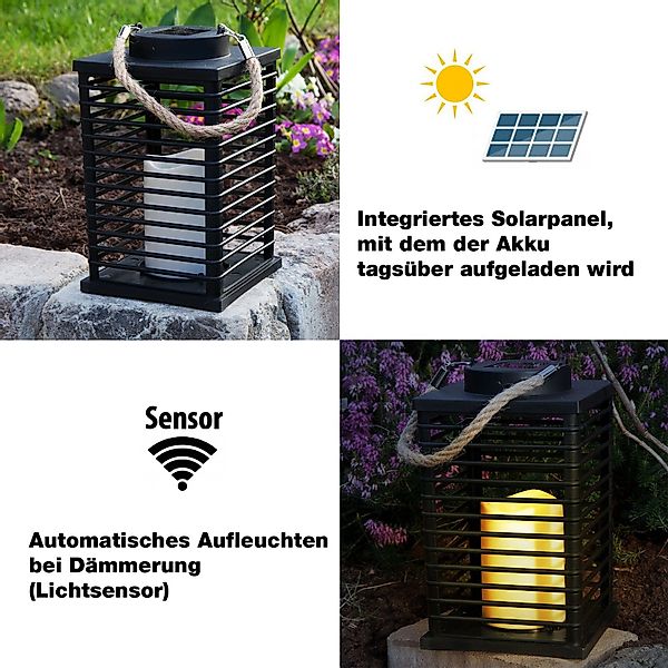 Grafner LED Solarleuchte Laterne LED Solar günstig online kaufen