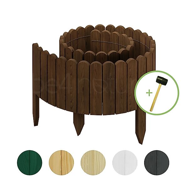 be4nature Palisade Rollborder Flexibler Holzzaun aus günstig online kaufen