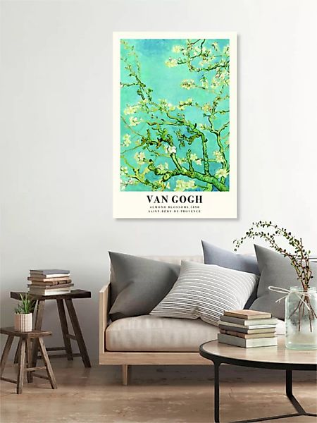 Poster / Leinwandbild - Vincent Van Gogh: Mandelblüte - Ausstellungsposter günstig online kaufen