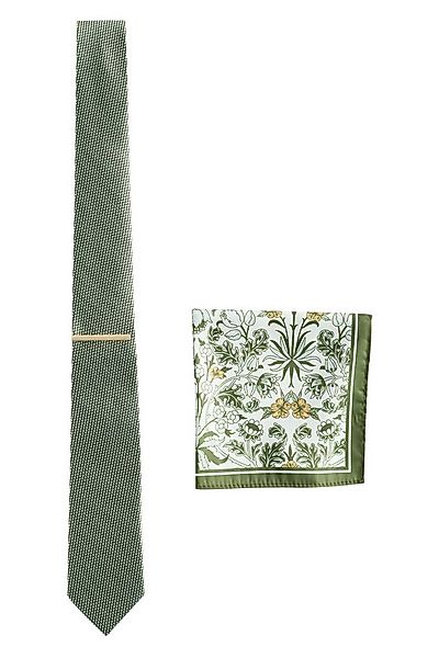 Next Krawatte Krawatte und Einstecktuch mit floralem Print (3-St) günstig online kaufen