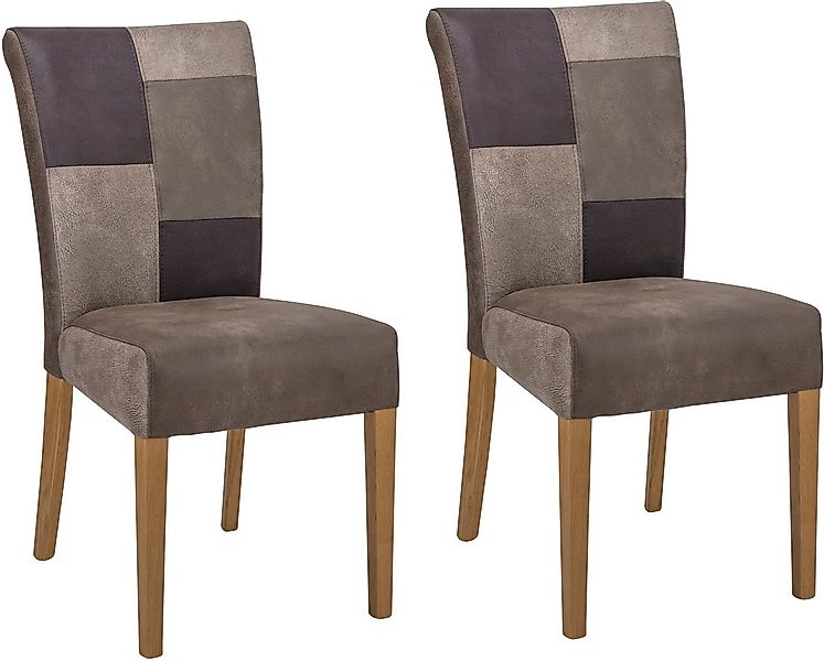 Home affaire Esszimmerstuhl Queen (Set, 2 St), Beingestell aus Massivholz, günstig online kaufen