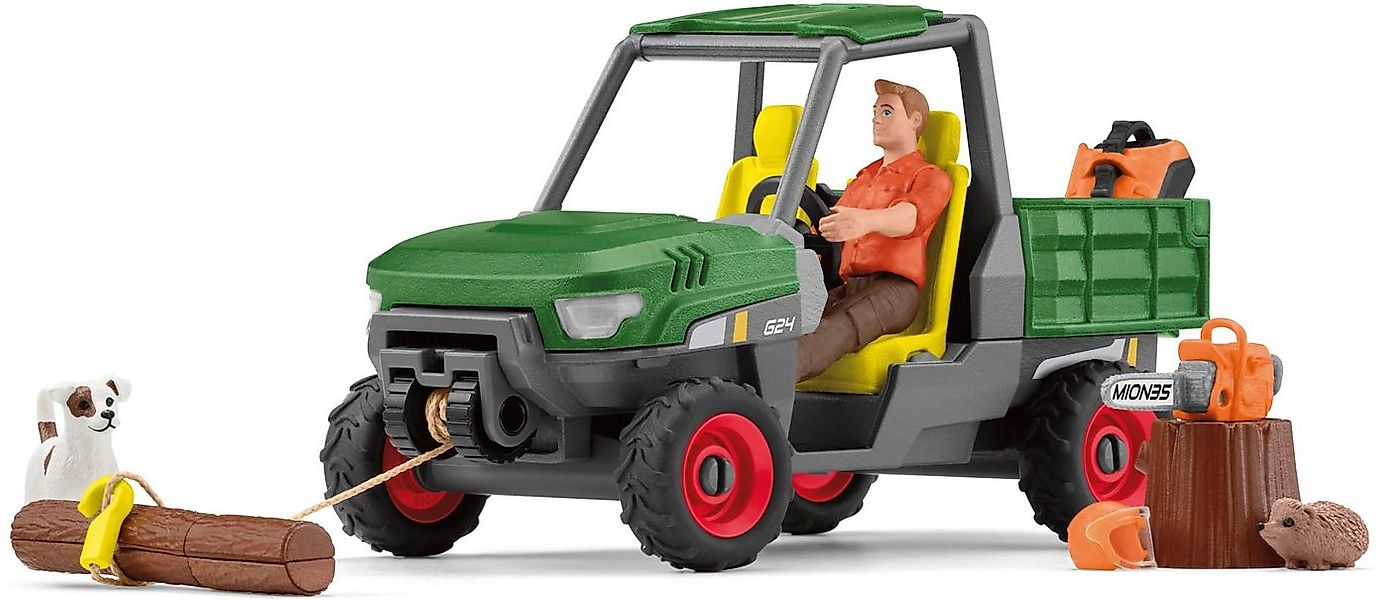Schleich® Spielwelt FARM WORLD, Waldbauer mit Fahrzeug (42659) günstig online kaufen